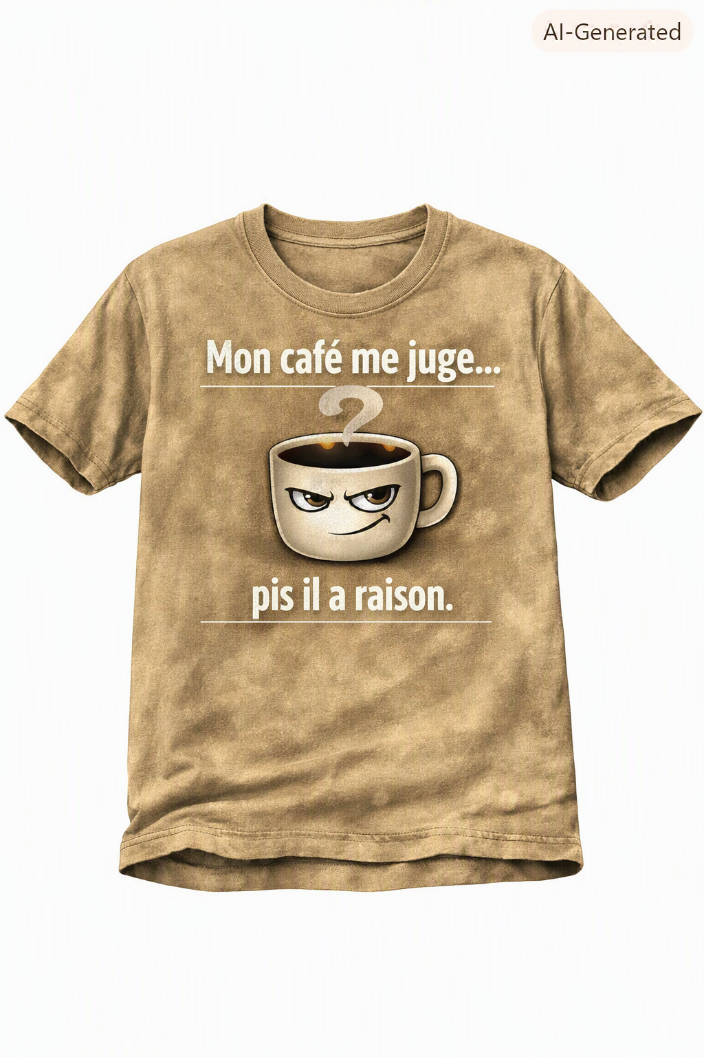 Mon café me juge... pis il a raison