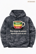 Mon niveau de patience dépend du niveau de café – Hoodie