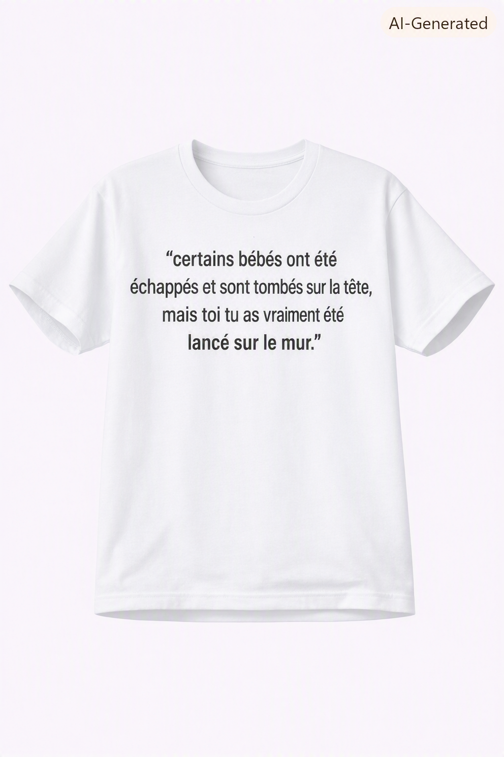 T-shirt noir — Certains bébés ont été échappés…