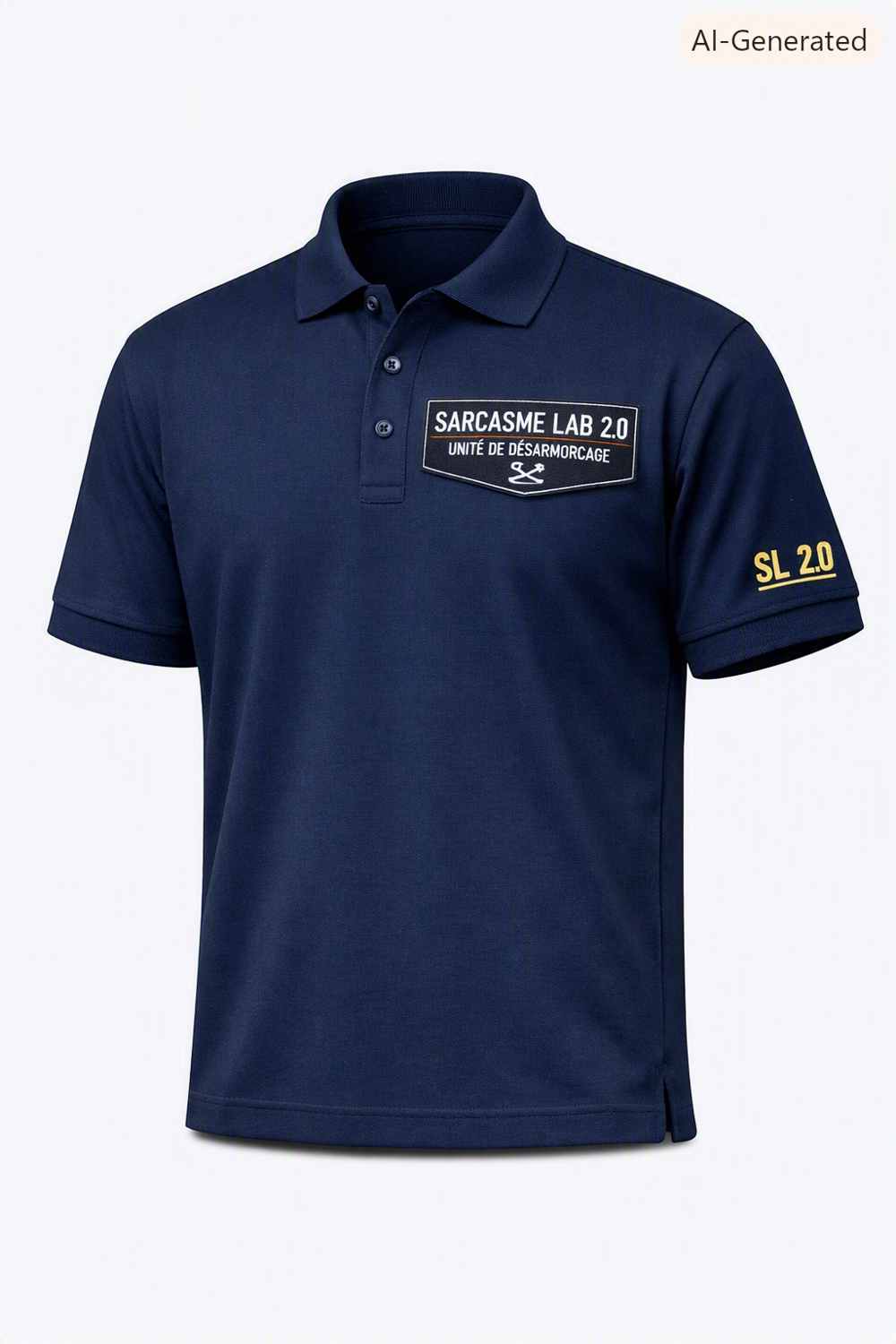 Polo Bleu Marine — Sarcasme Lab 2.0